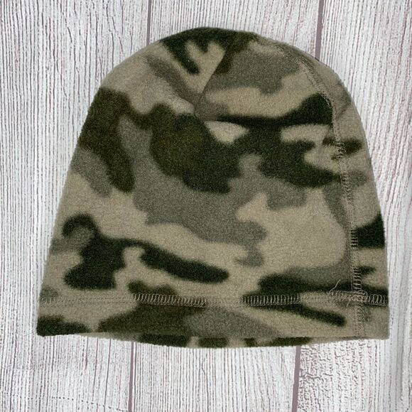 Infinity scarf large knit and fleece camo beanie hat - Picture 4 of 4